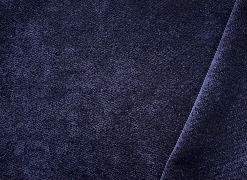 Midnight Ink Upholstery Chenille Velvet (Exclusively Made for Britex in Turkey)