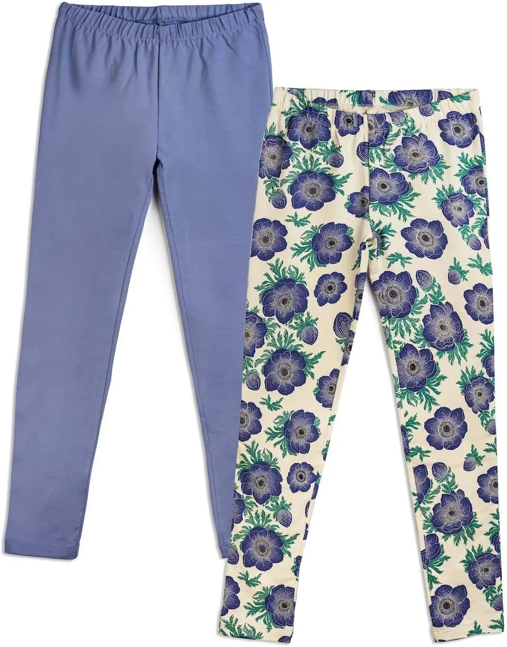Mightly Girls' Leggings with Reinforced Knees | Organic Cotton Yoga Pants, Dance & Running Tights for Toddler&Kids Clothes
