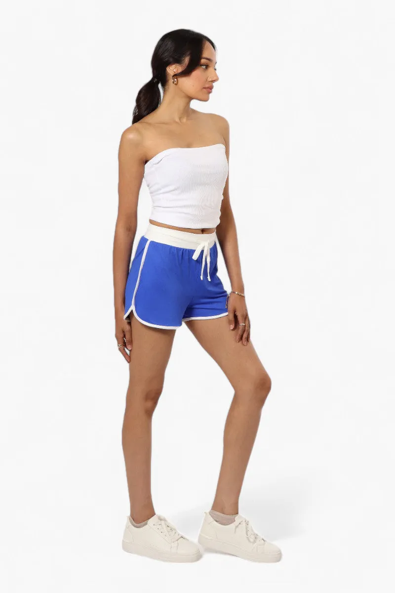 Mikk Basic Solid Dolphin Shorts - Blue