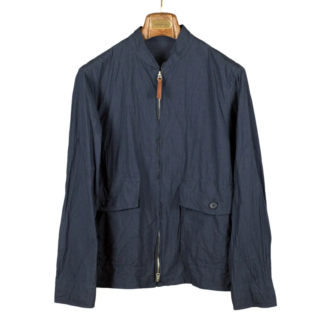 Navy lightweight cotton blouson