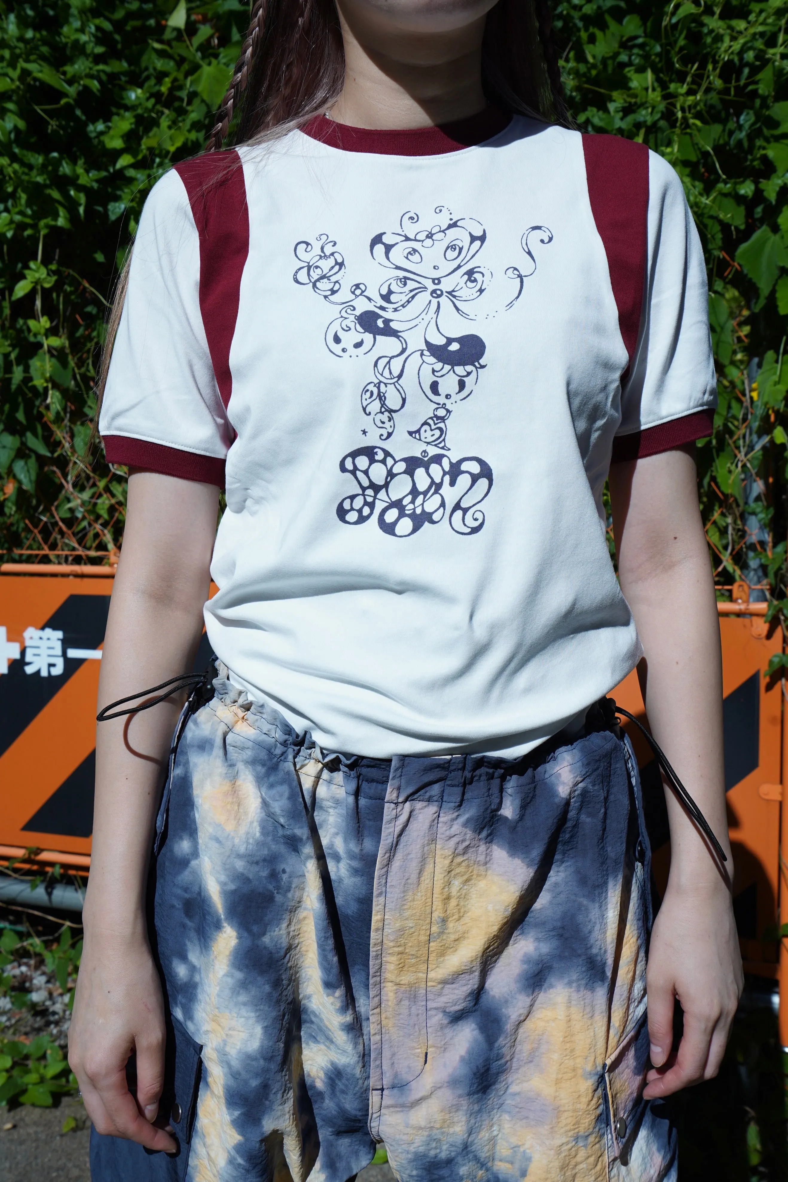 P.A.M COCO STAR X P.A.M. RINGER SS TEE (WHITE/GARNET)