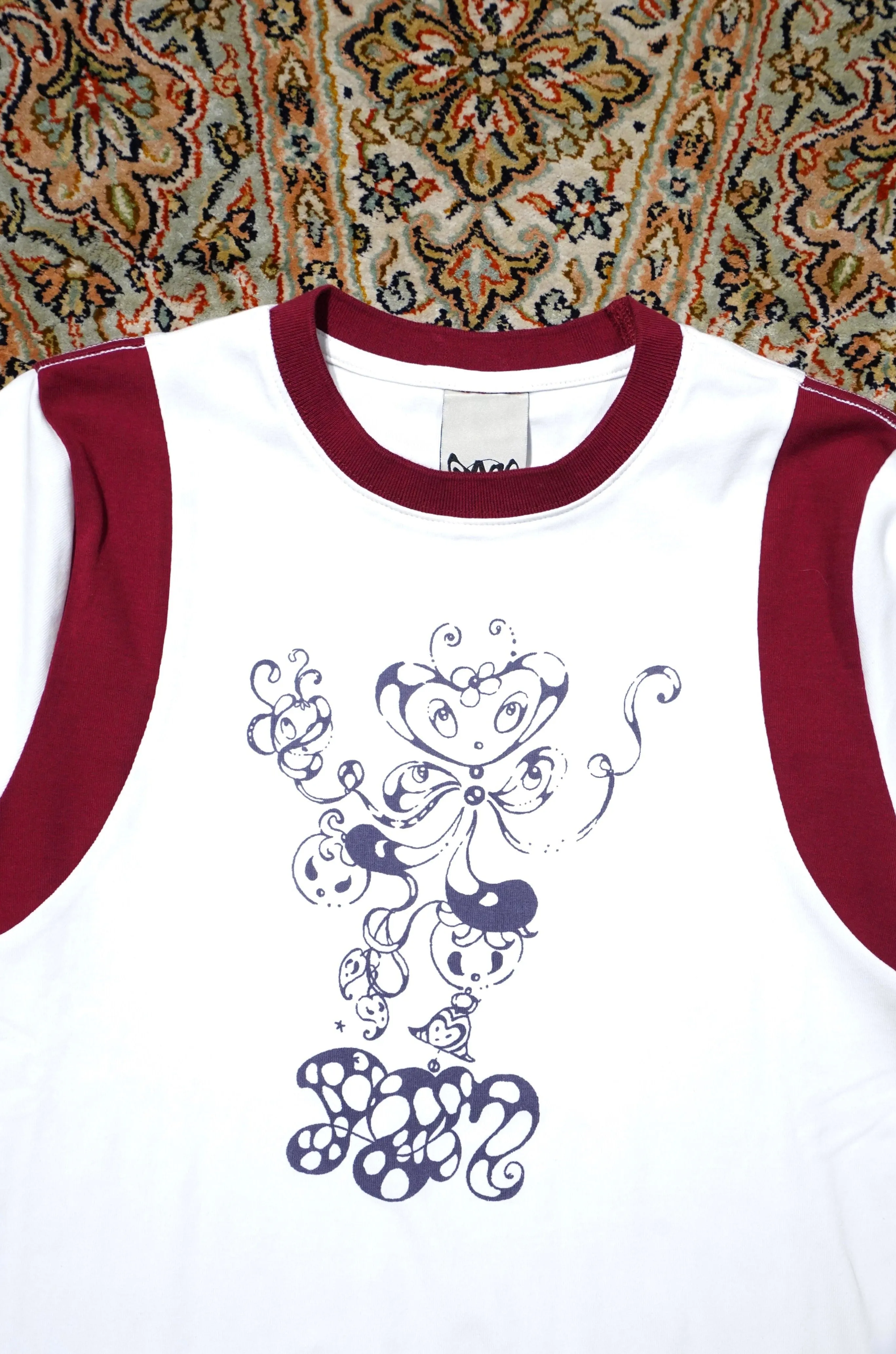 P.A.M COCO STAR X P.A.M. RINGER SS TEE (WHITE/GARNET)