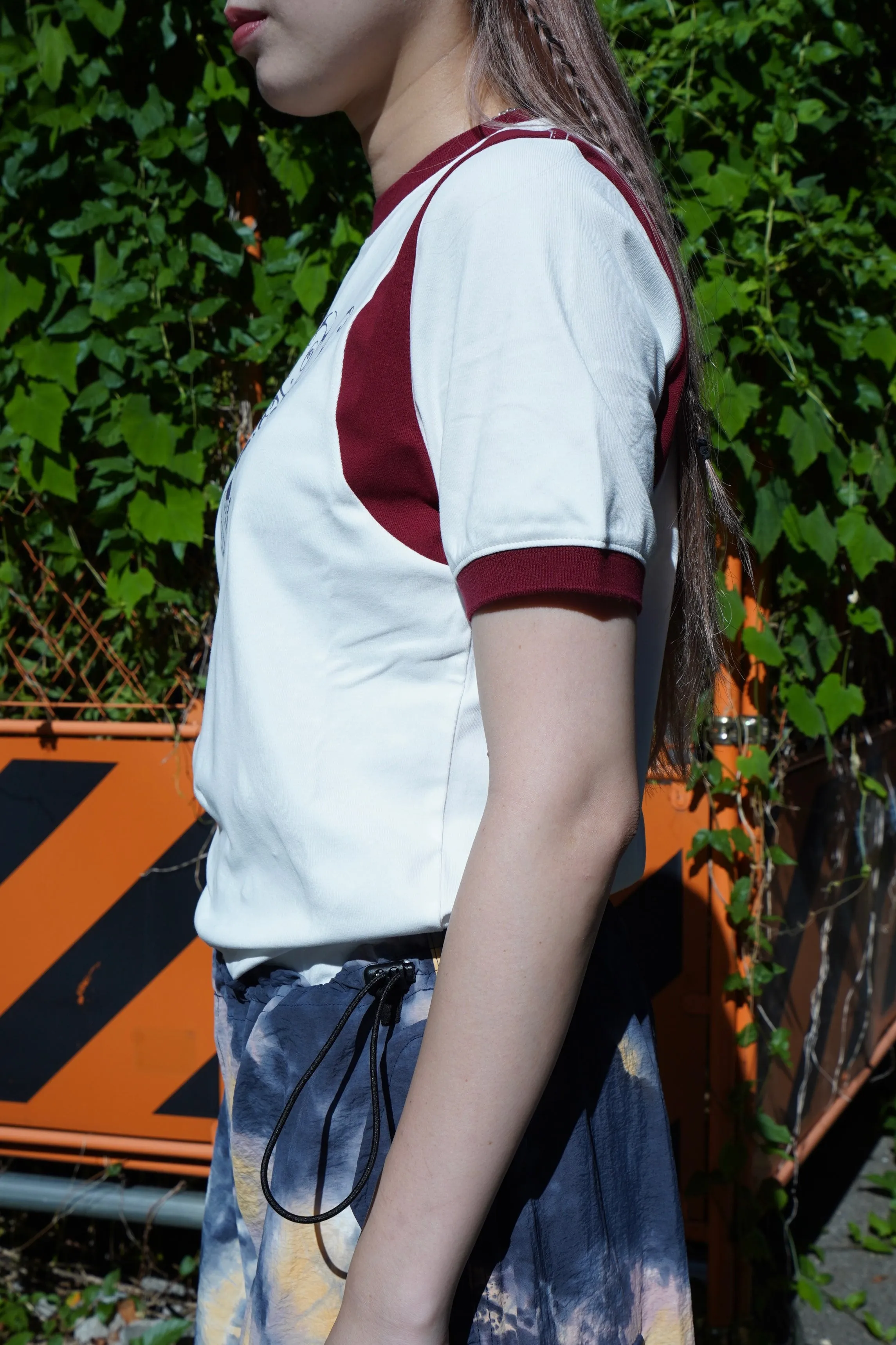 P.A.M COCO STAR X P.A.M. RINGER SS TEE (WHITE/GARNET)
