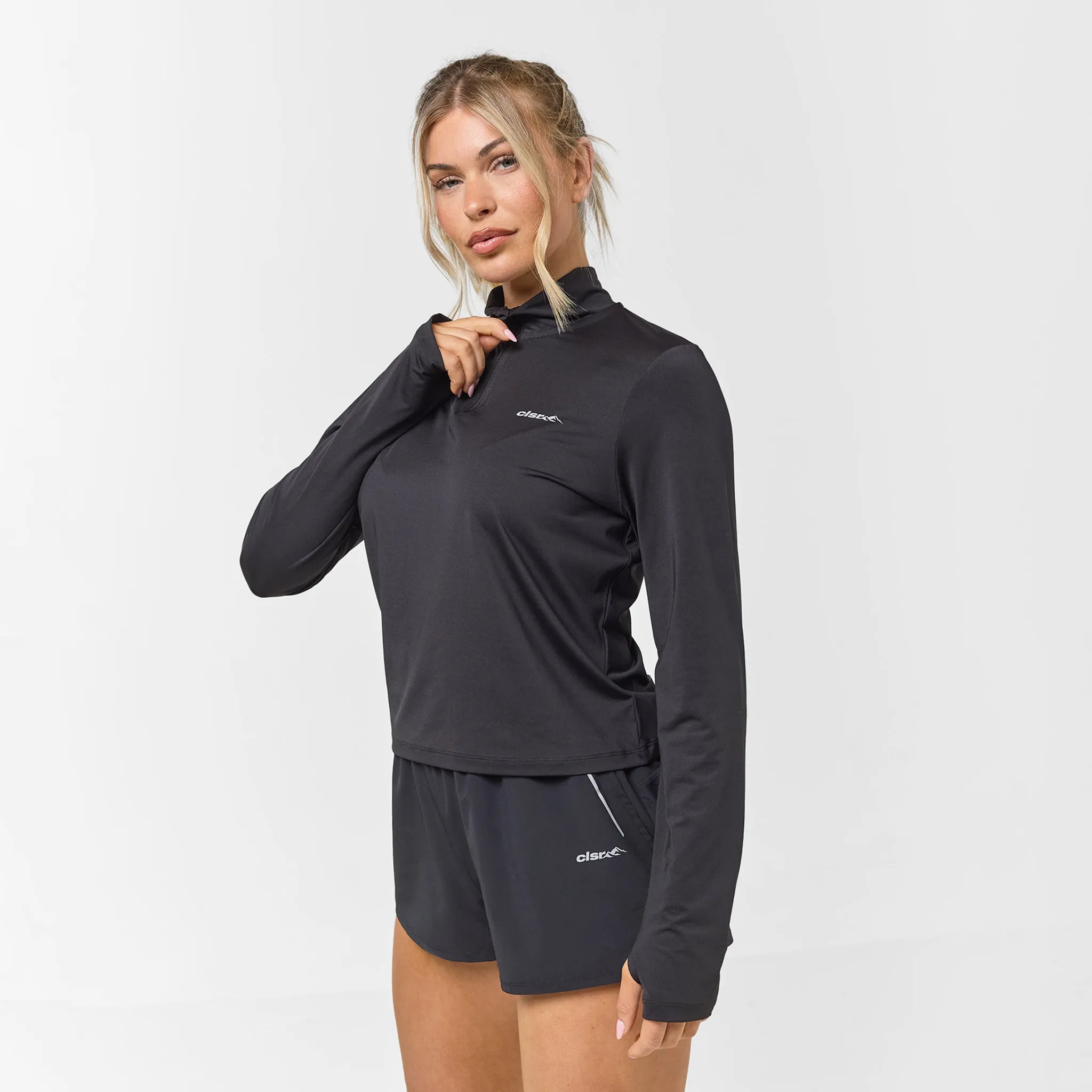 Performance 1/4 Zip Top & Short Set | Black