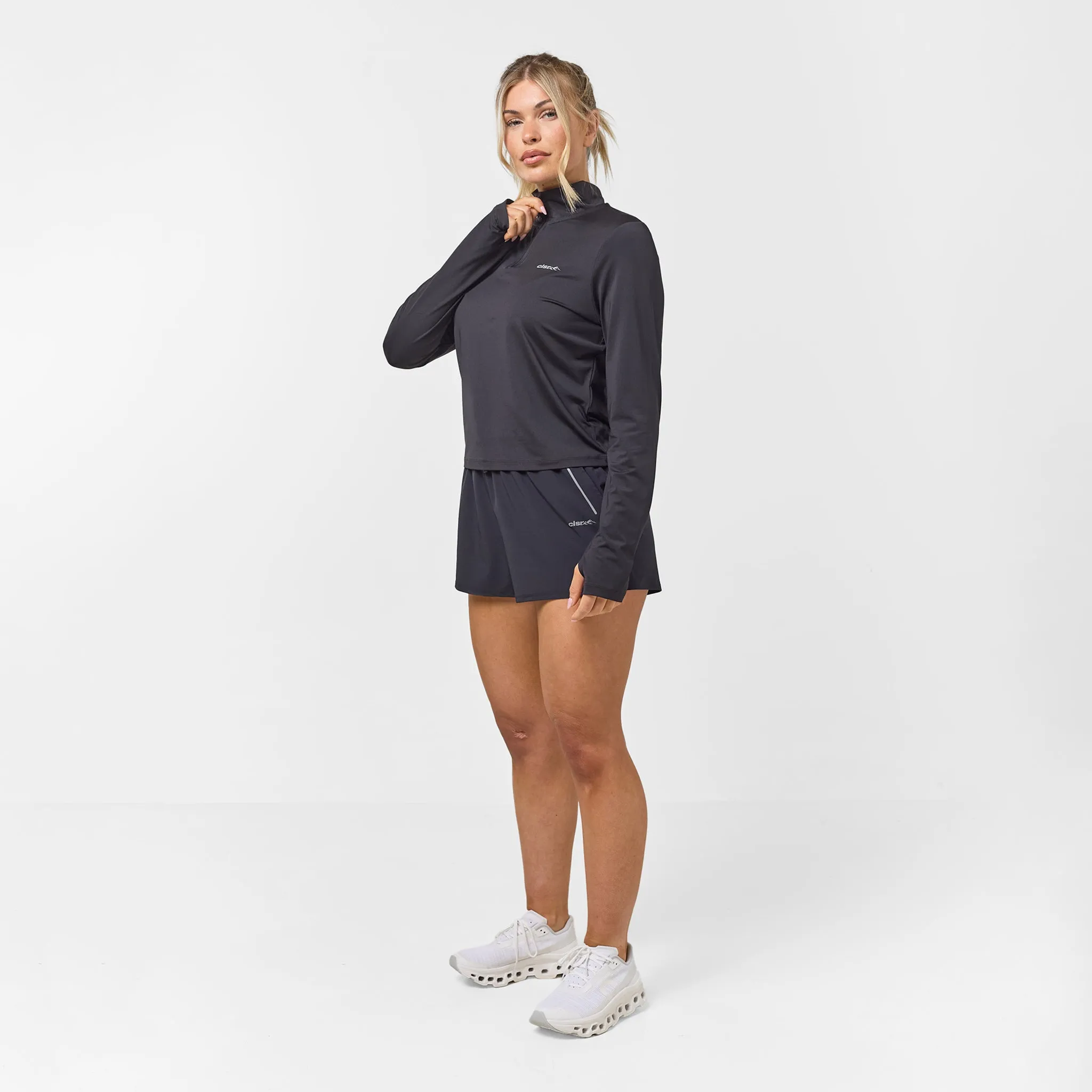 Performance 1/4 Zip Top & Short Set | Black