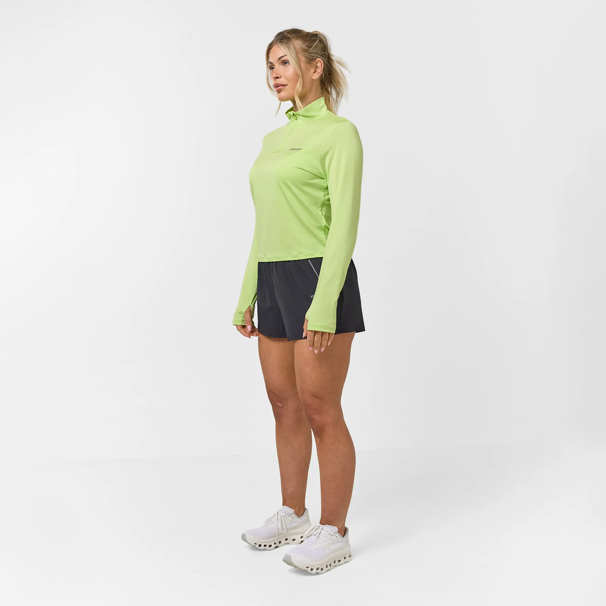 Performance 1/4 Zip Top & Short Set | Matcha Black