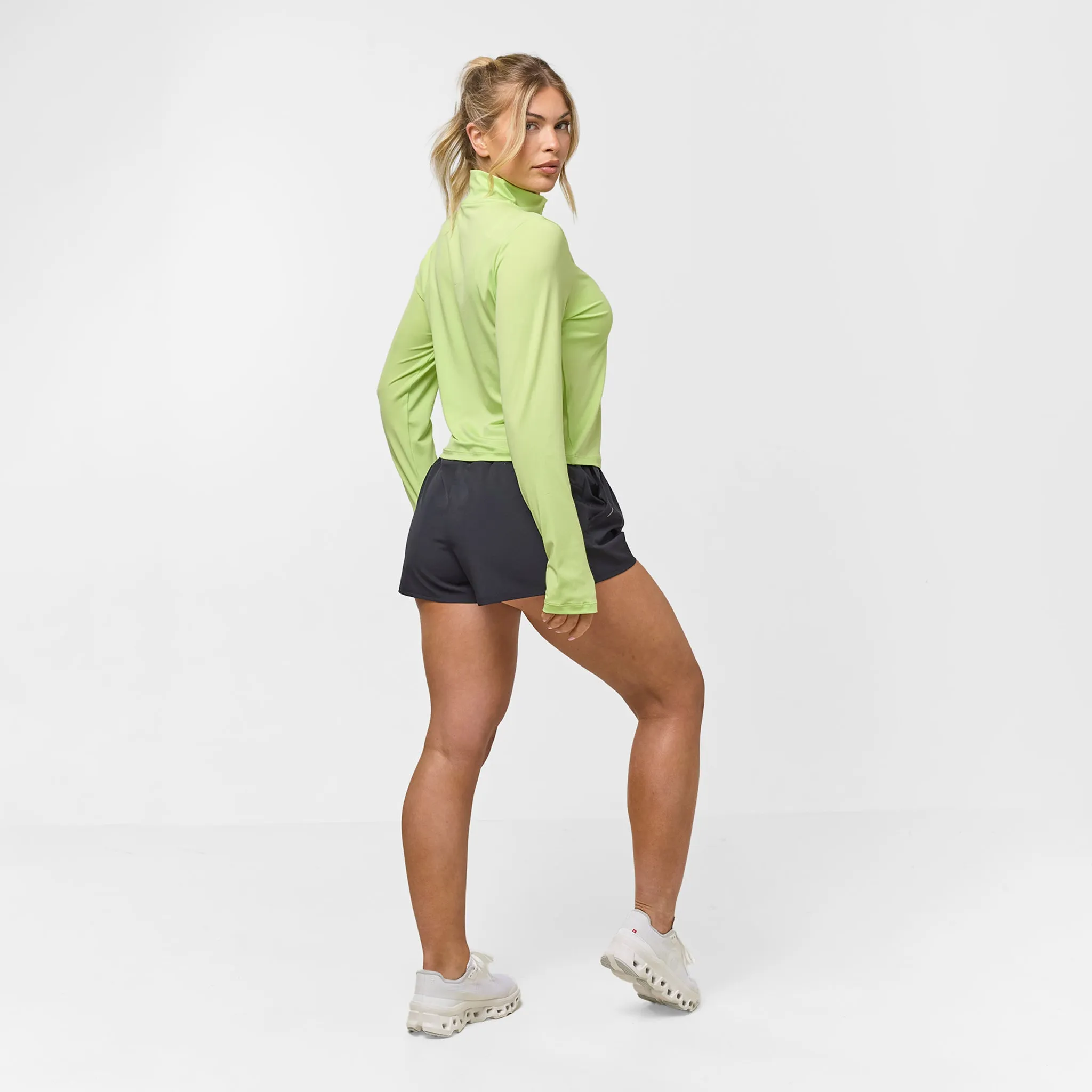 Performance 1/4 Zip Top & Short Set | Matcha Black