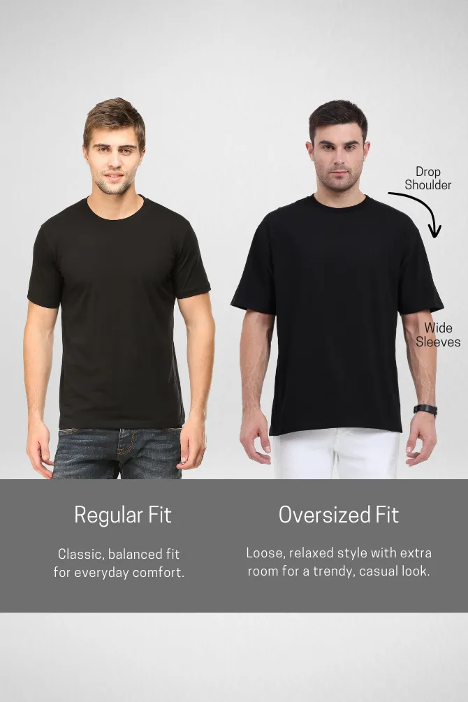 Pick Any 2 Plain Oversized T Shirt Combo for Men