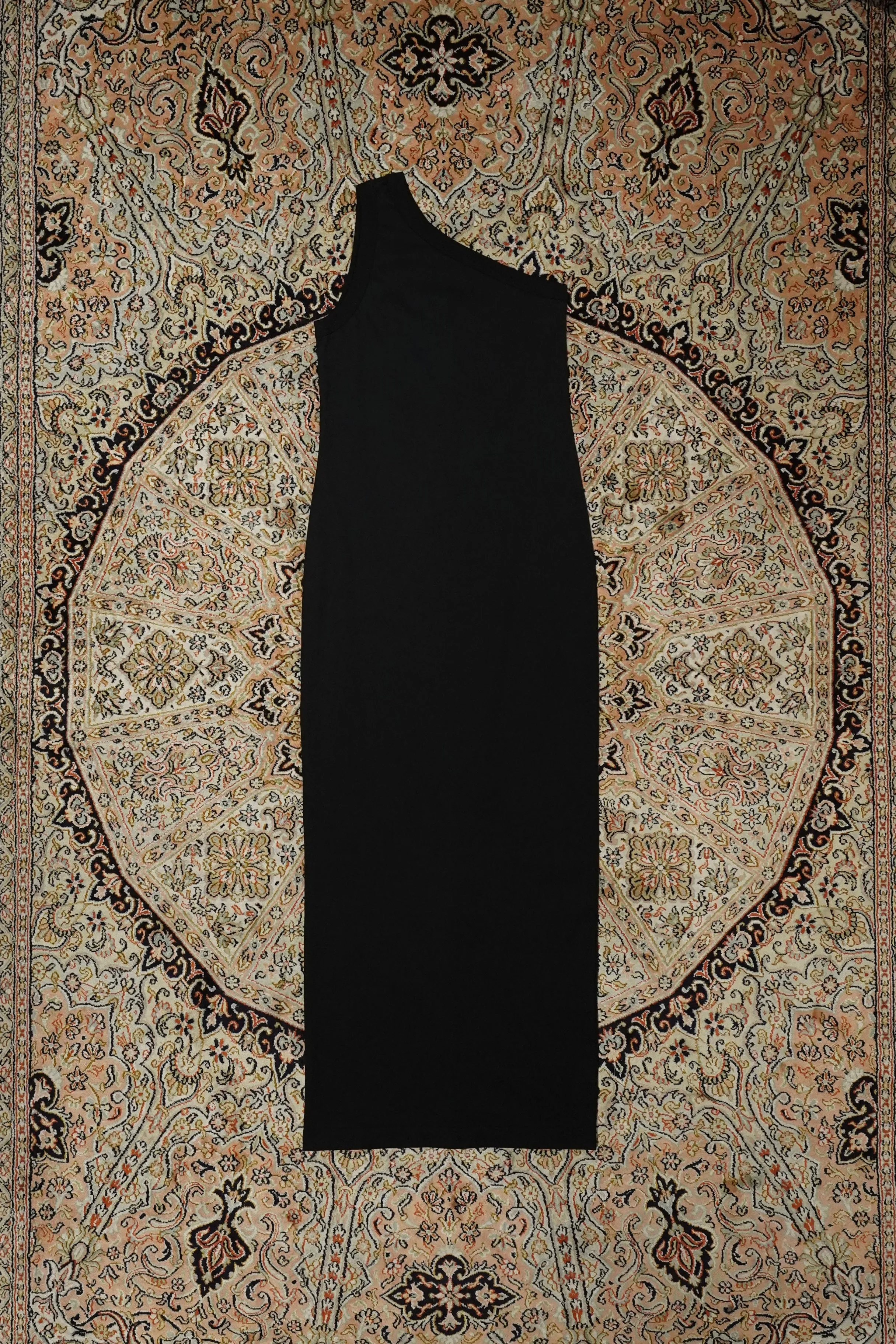 Ringer Oneshoulder One-piece (BLACK)