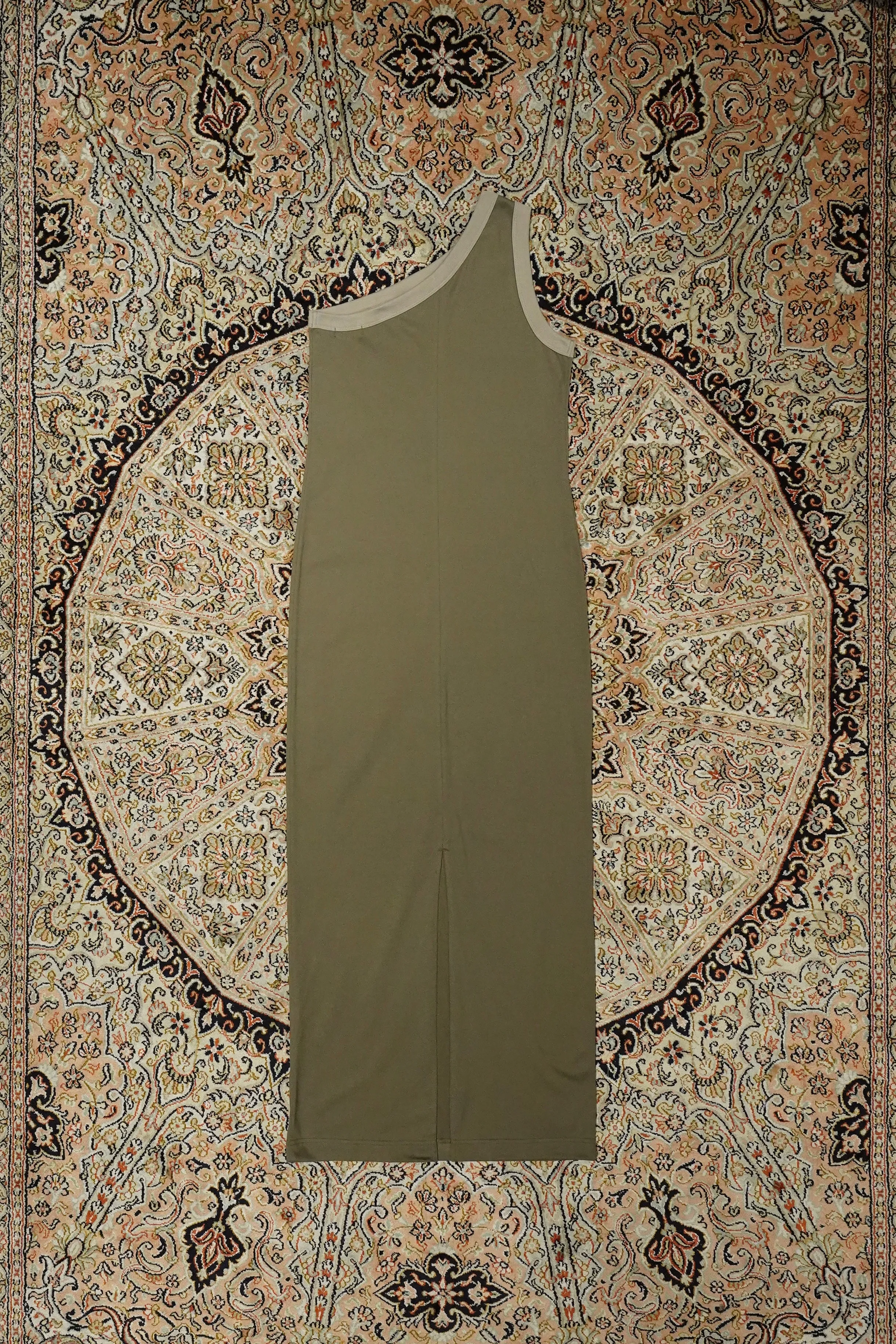 Ringer Oneshoulder One-piece (KHAKI)