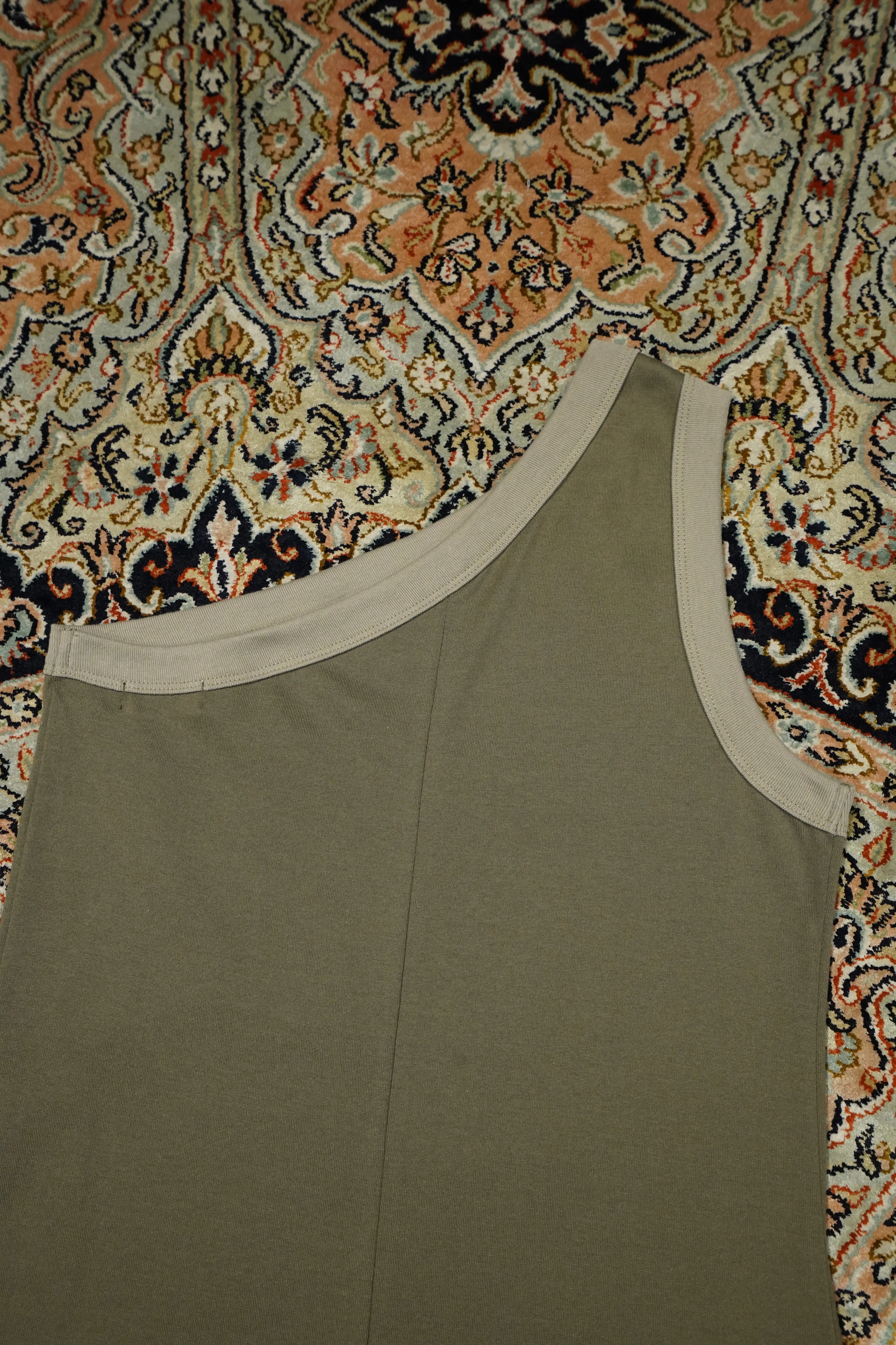 Ringer Oneshoulder One-piece (KHAKI)