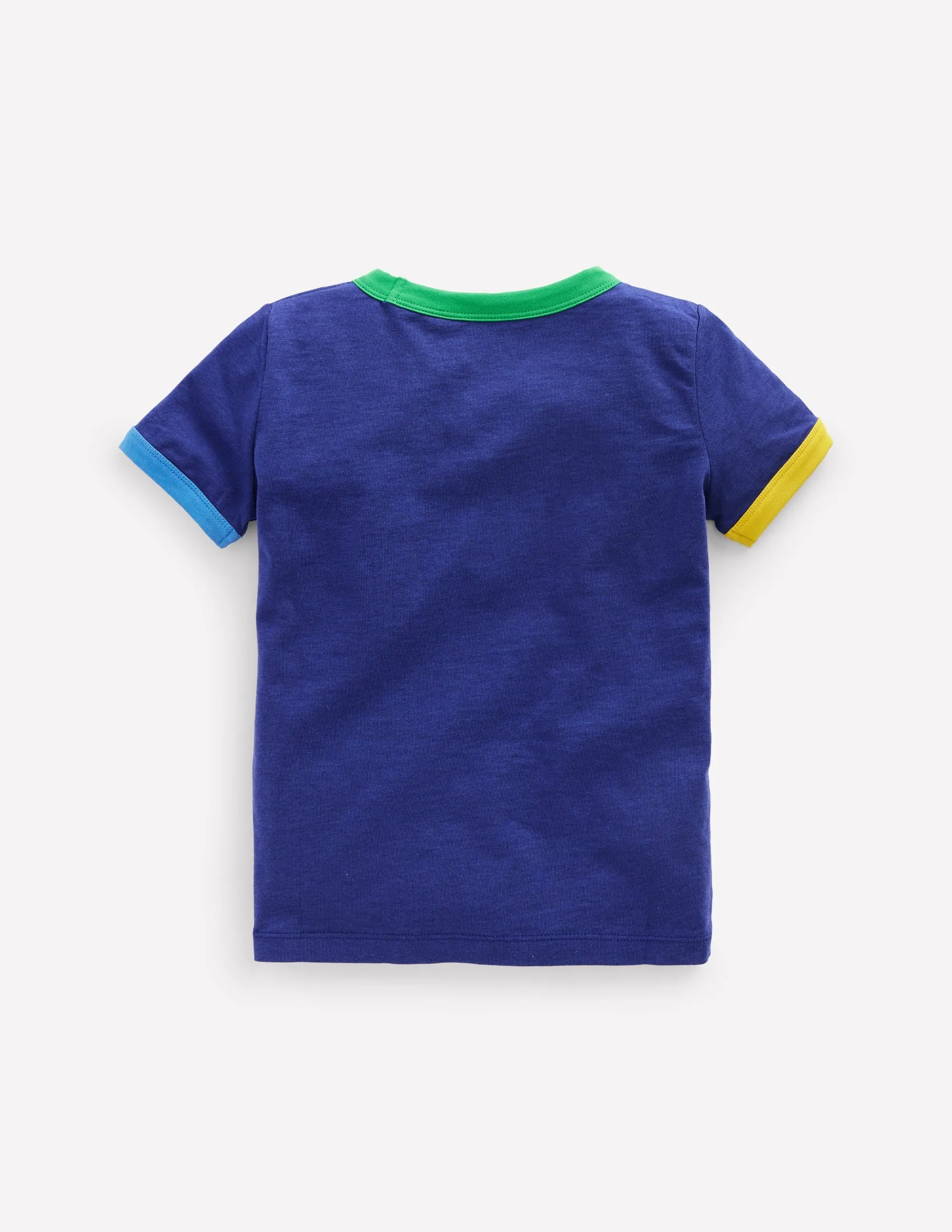 Ringer T-Shirt-Starboard Blue