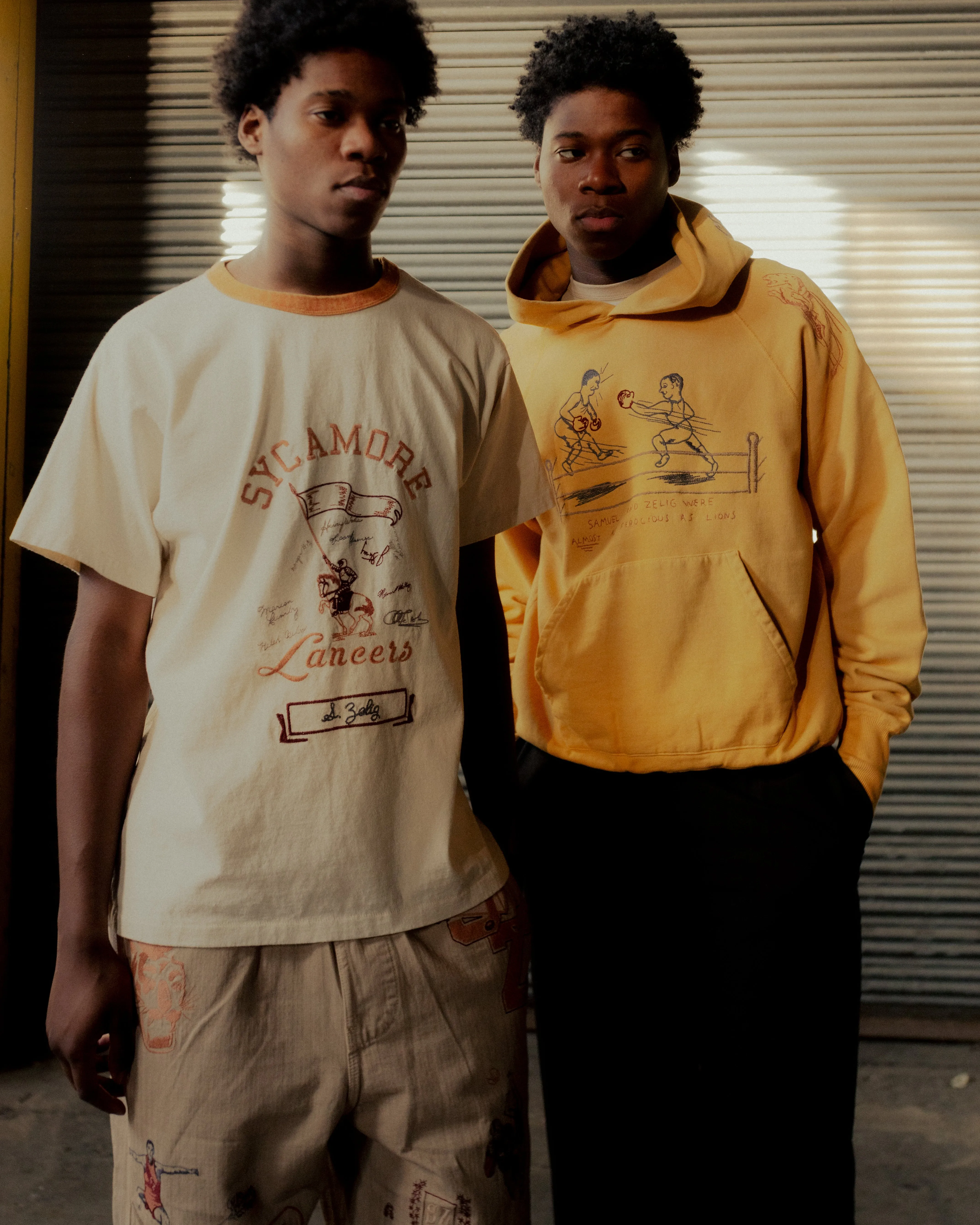 Samuel Zelig "YEARBOOK TEE" (Orange Ringer)