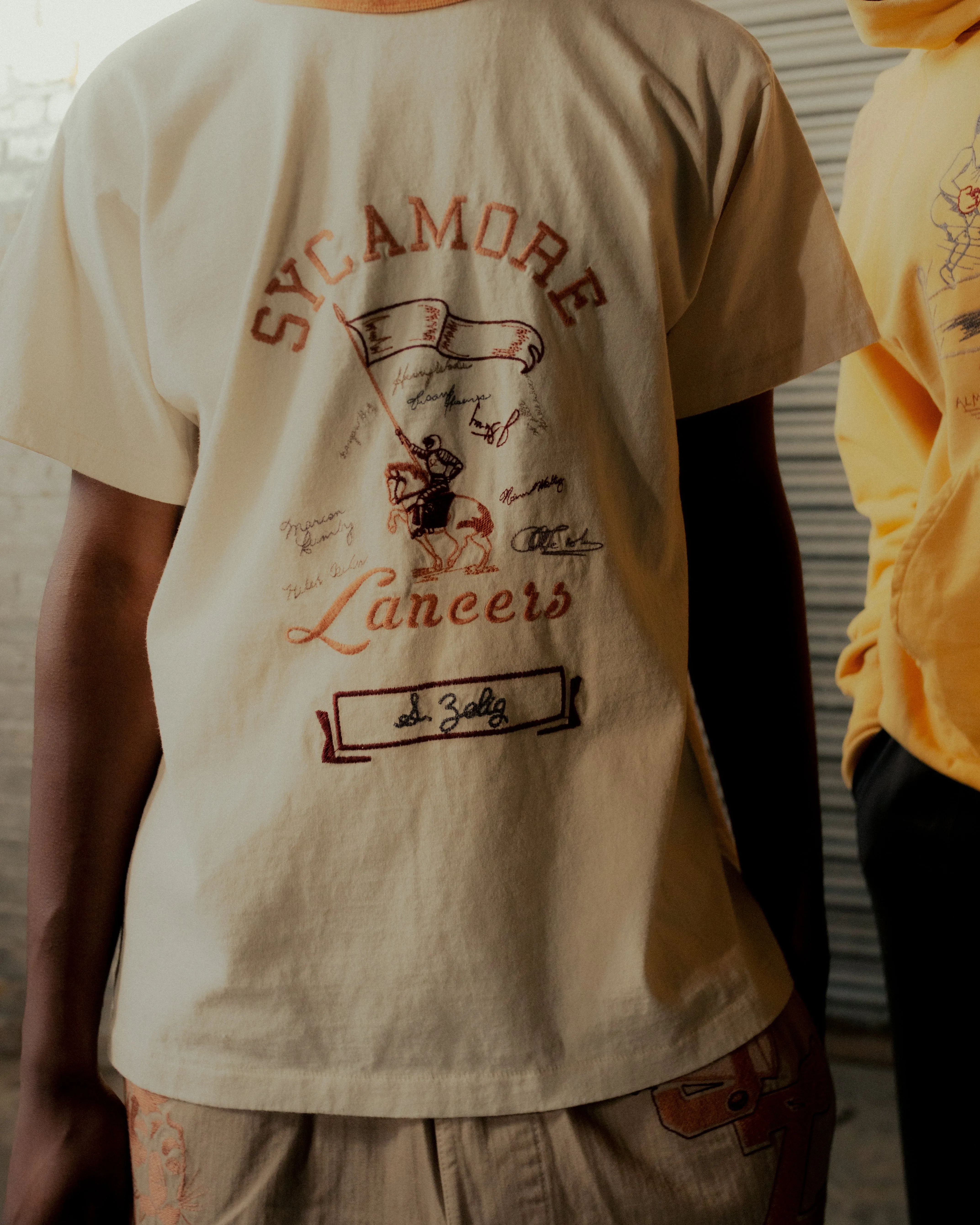 Samuel Zelig "YEARBOOK TEE" (Orange Ringer)