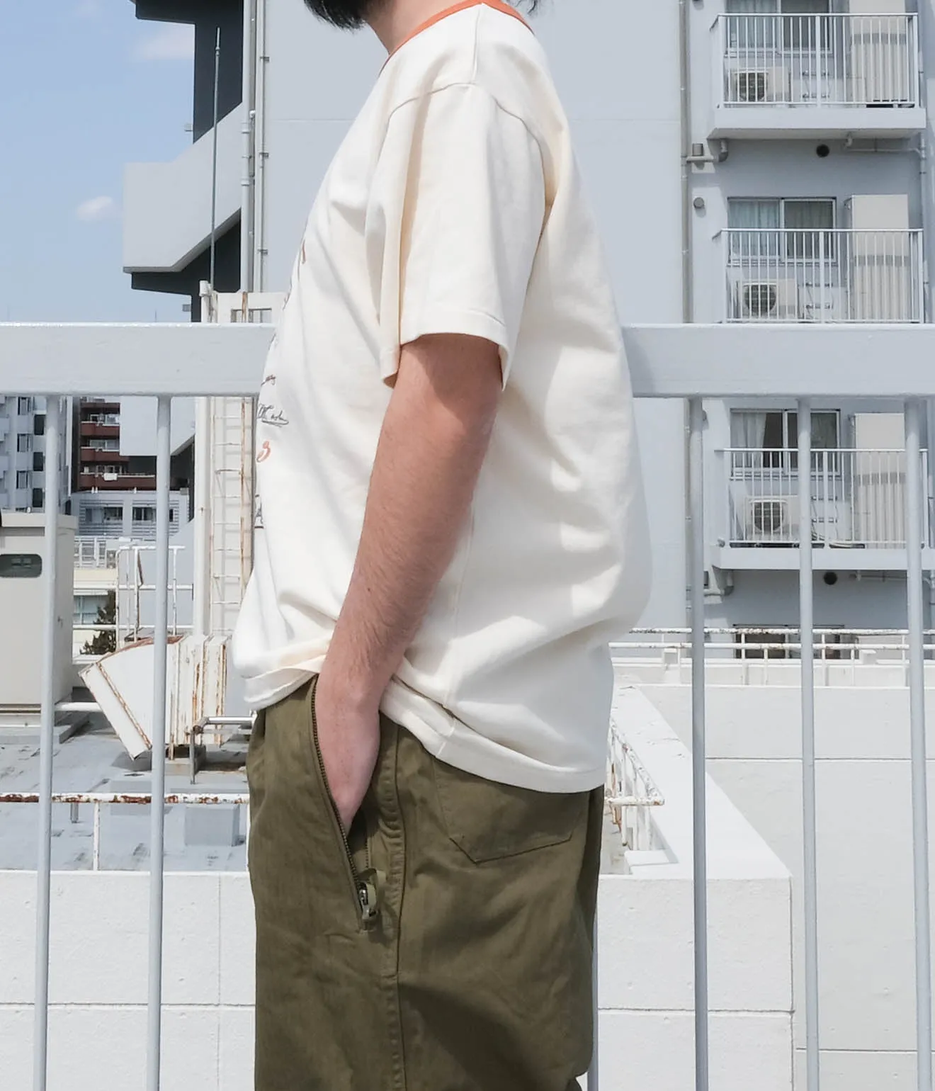 Samuel Zelig "YEARBOOK TEE" (Orange Ringer)
