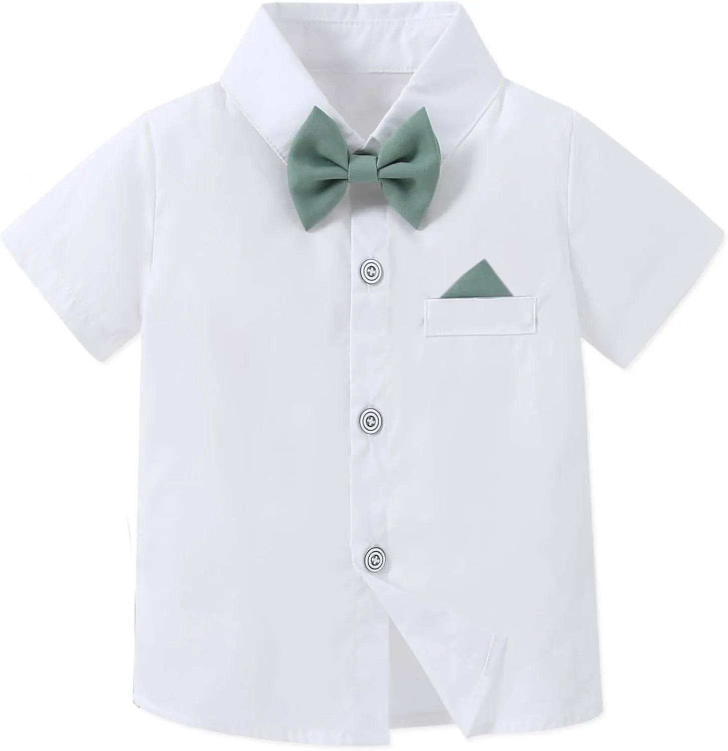 SANGTREE Boys' Long Sleeved Two-piece Set With Suspenders Suitable For All Seasons, 3 Months - 14 Years