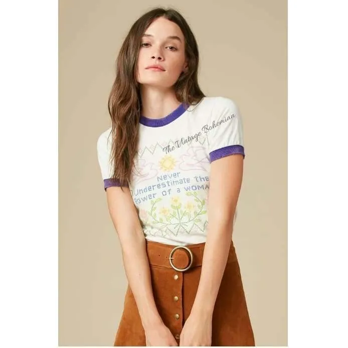 Stoned Immaculate Feminist Ringer Tee