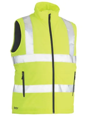 Taped Yellow Hi Vis Puffer Vest