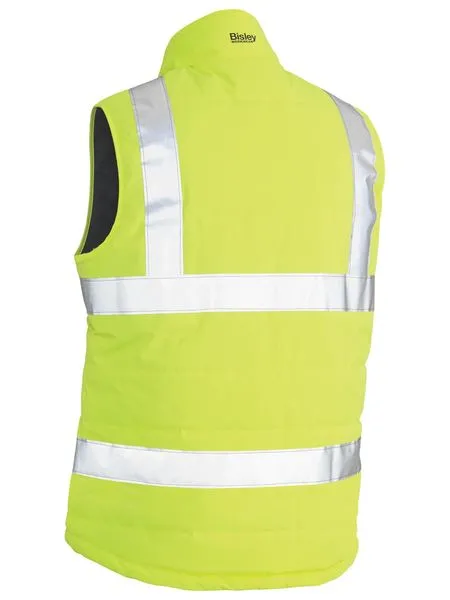Taped Yellow Hi Vis Puffer Vest