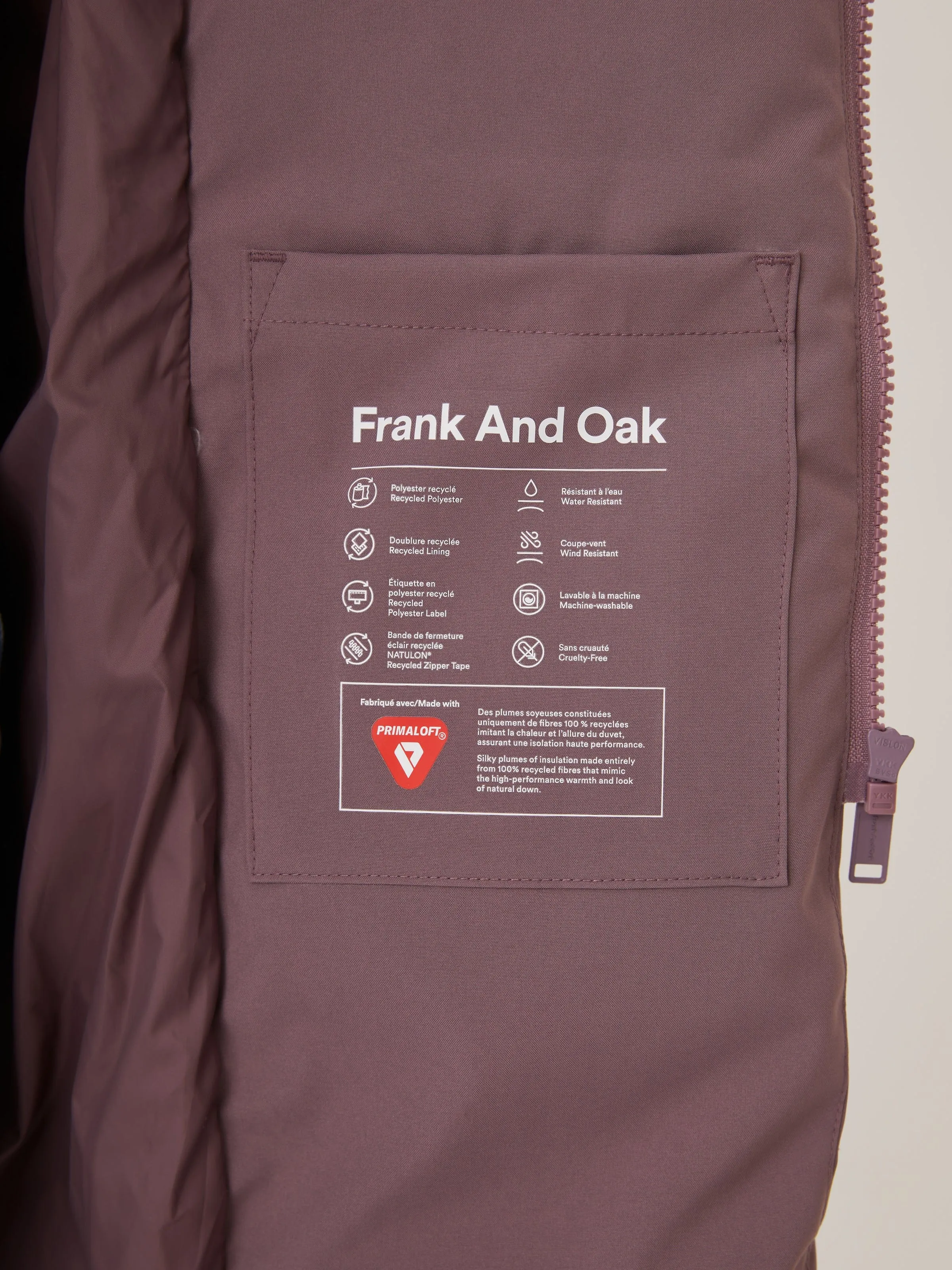 The Hygge Puffer Coat in Purple