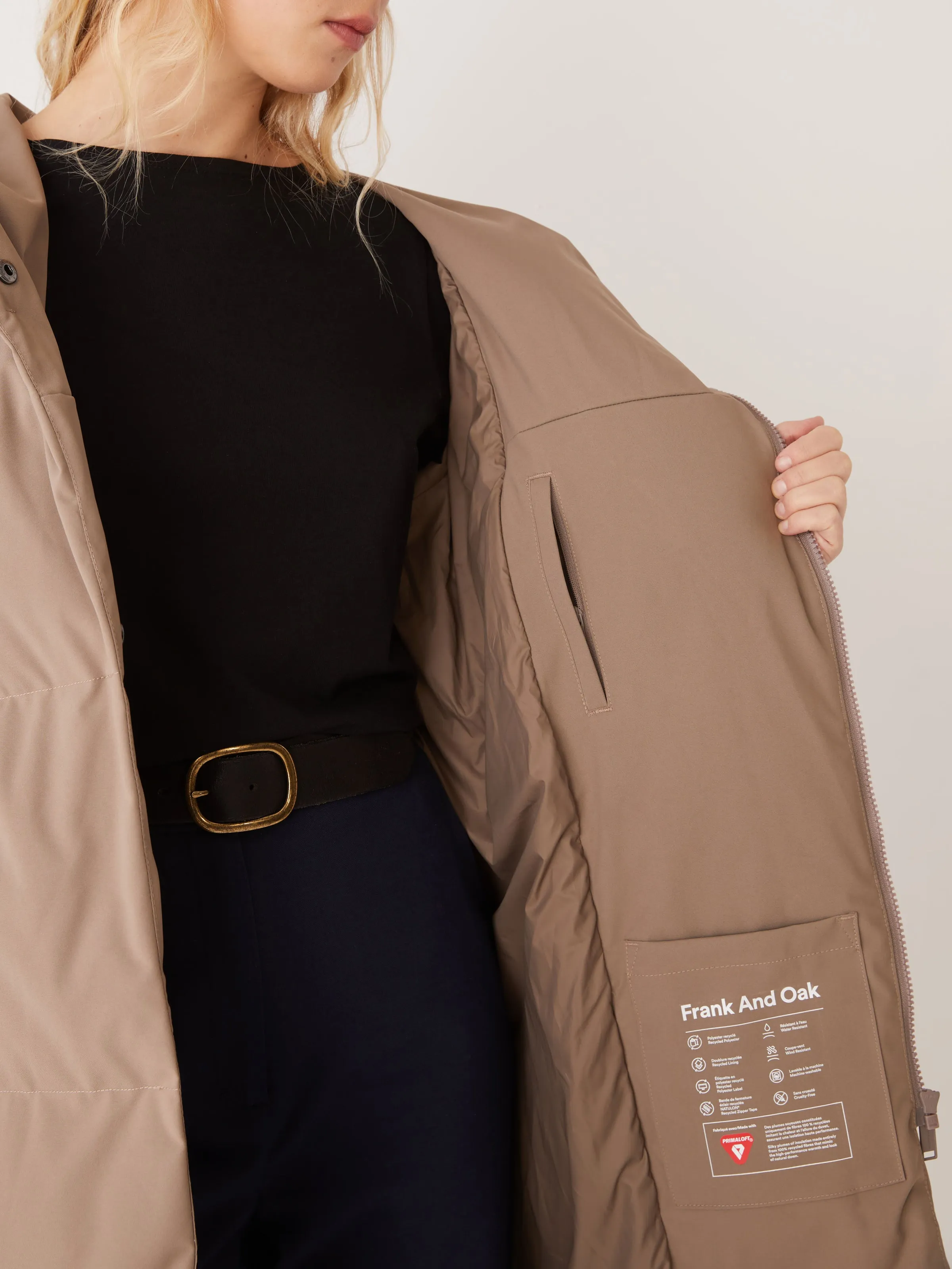 The Hygge Puffer Coat in Walnut