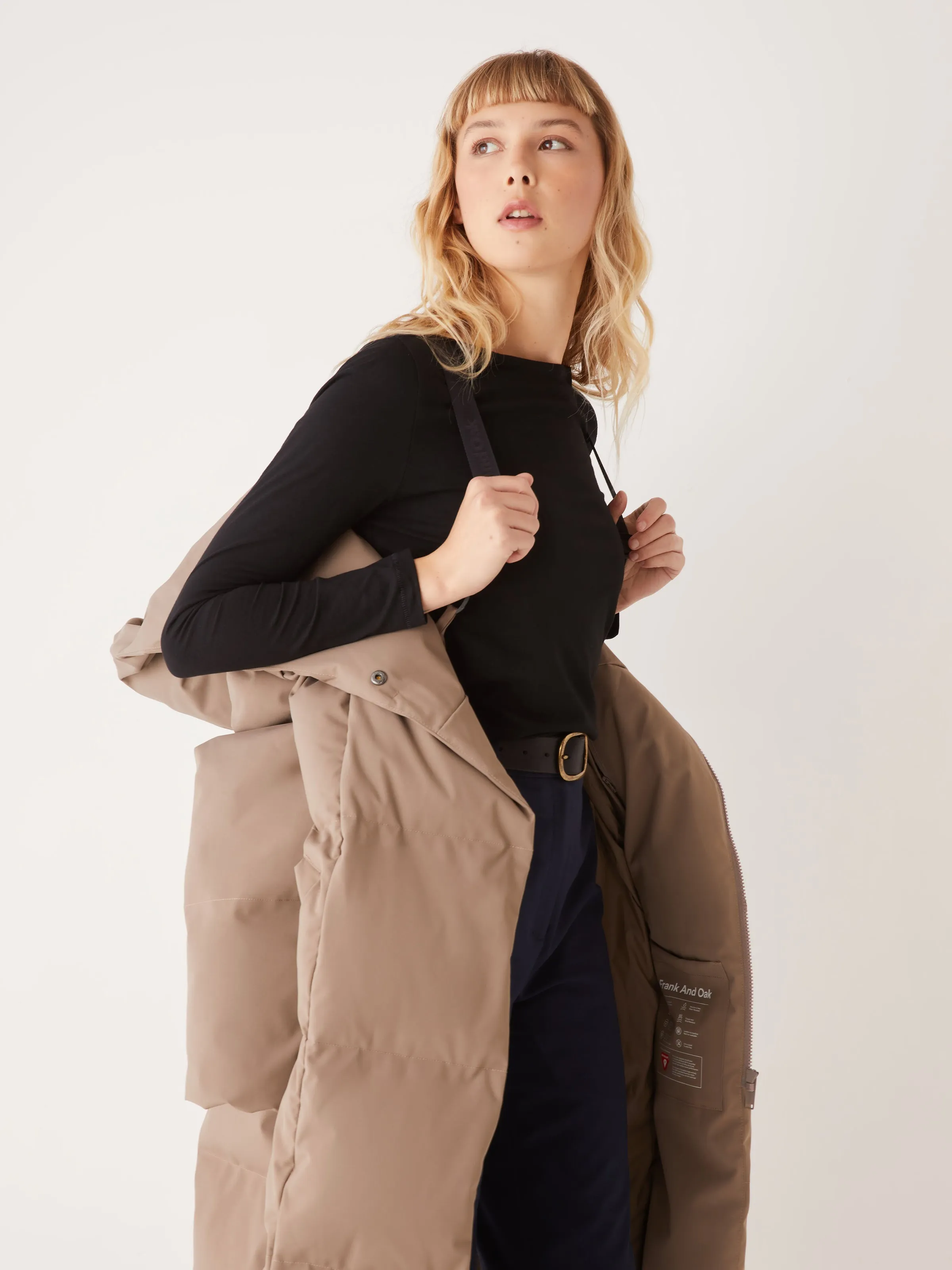 The Hygge Puffer Coat in Walnut