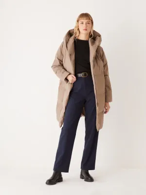 The Hygge Puffer Coat in Walnut