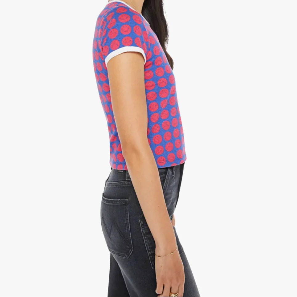 The Itty Bitty Ringer Tee (Happy Go Lucky)