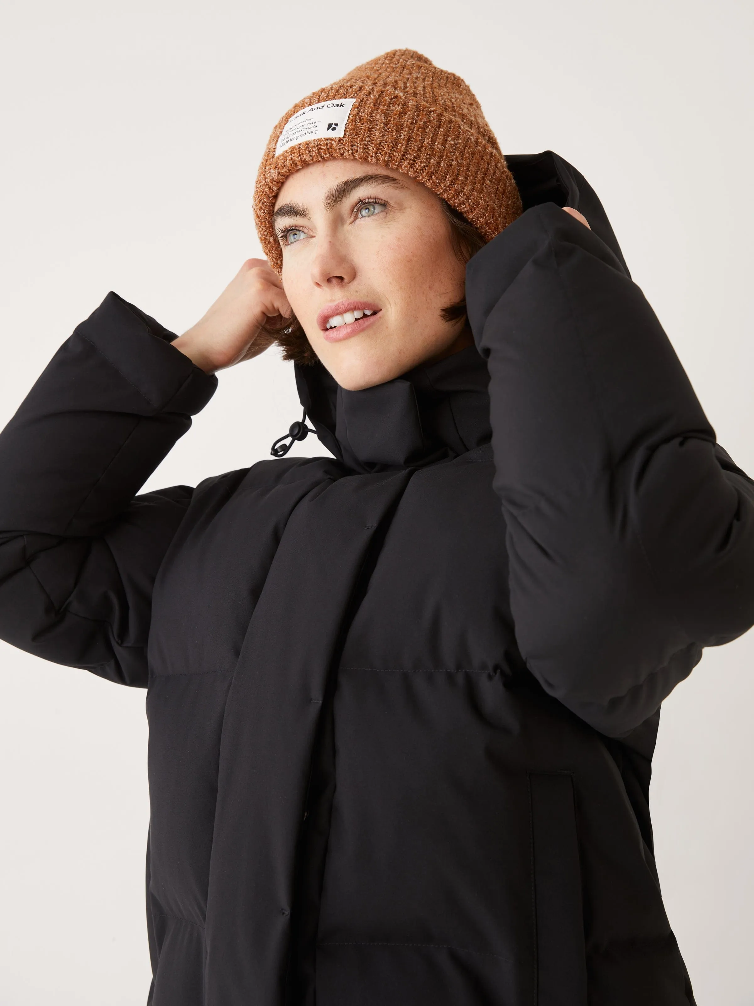 The Lykke Puffer Coat in Black