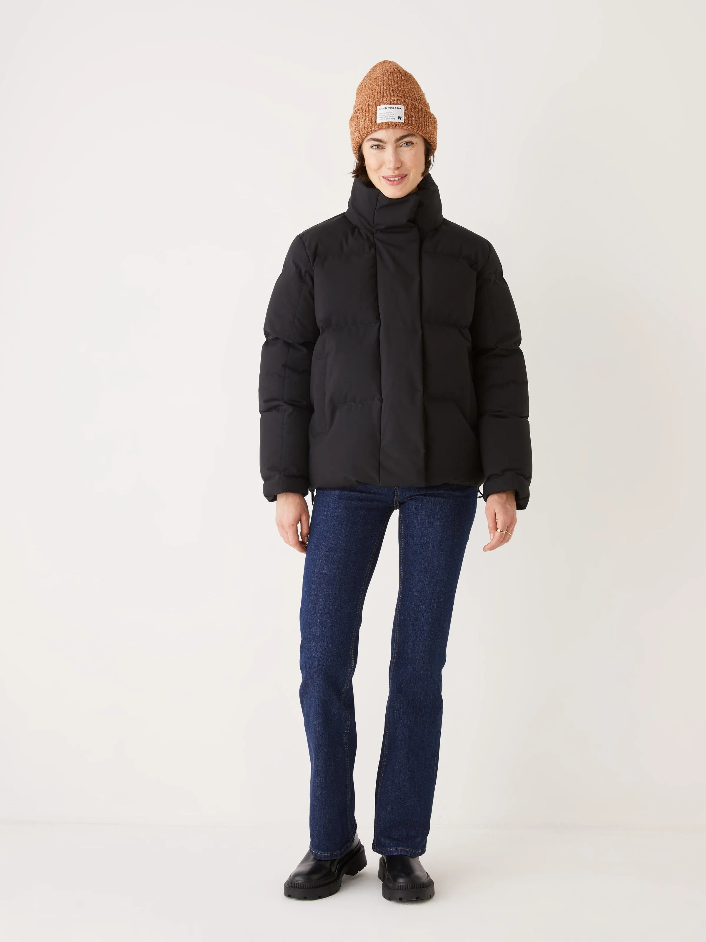 The Lykke Puffer Coat in Black