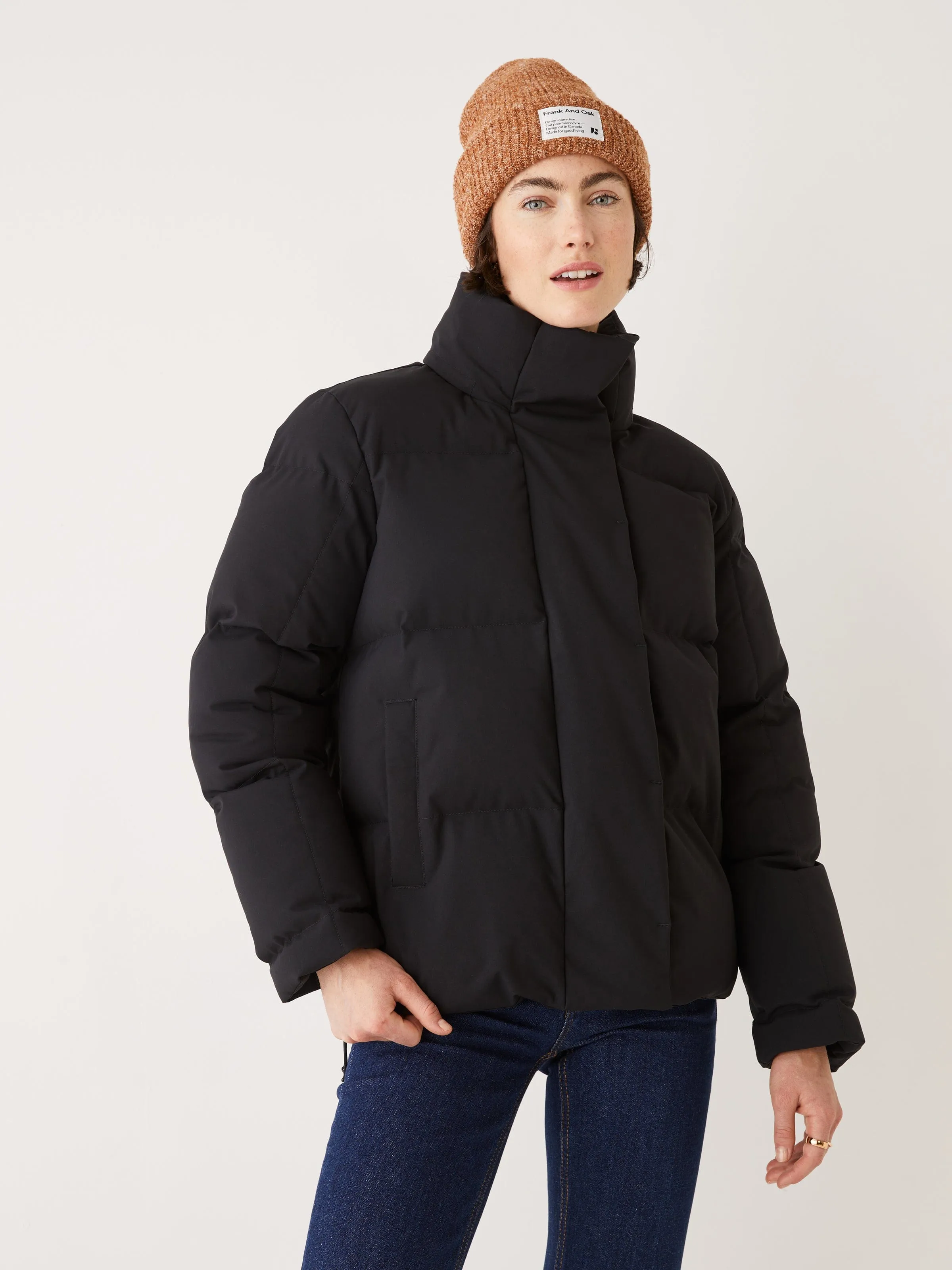 The Lykke Puffer Coat in Black