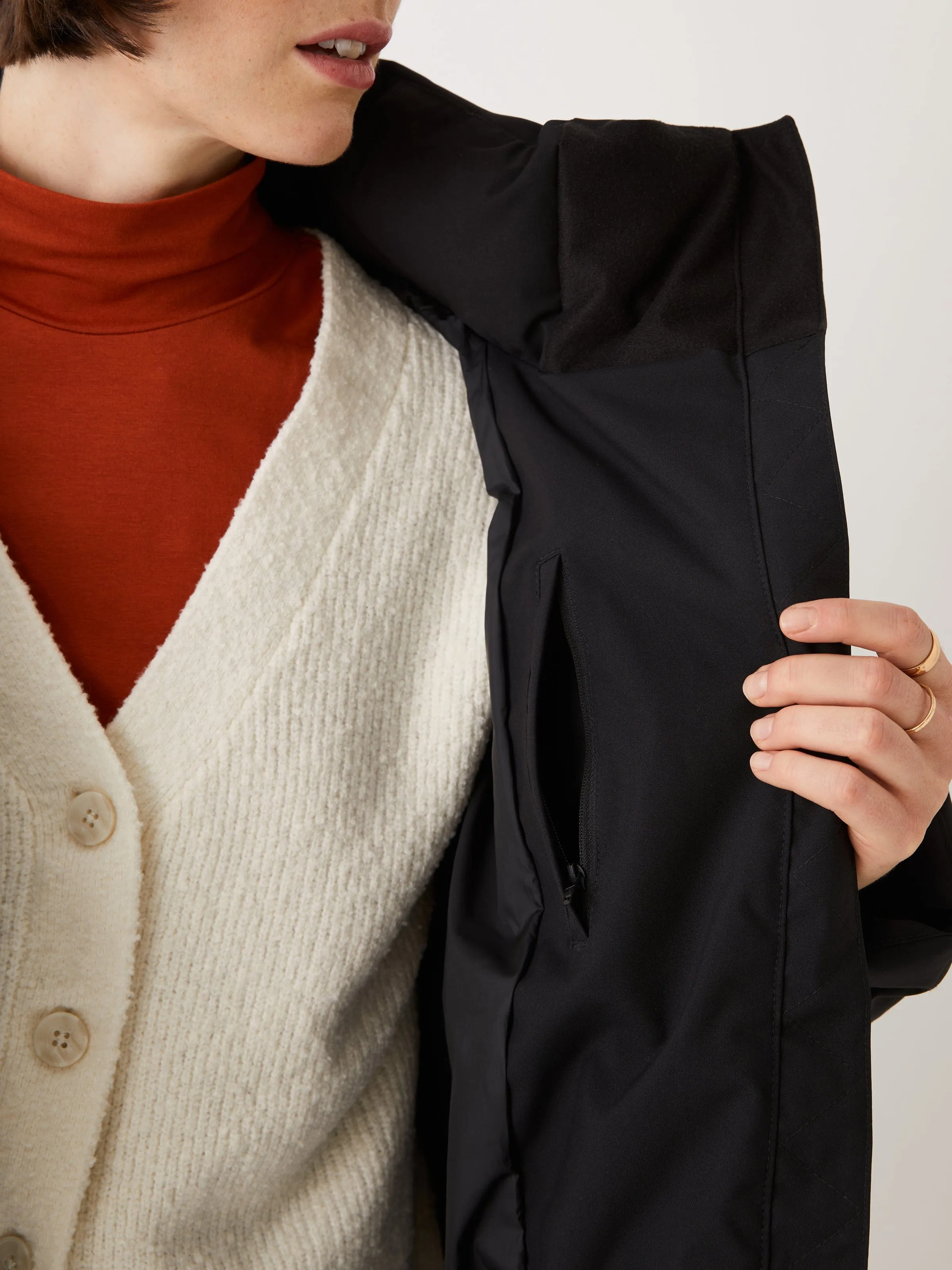 The Lykke Puffer Coat in Black