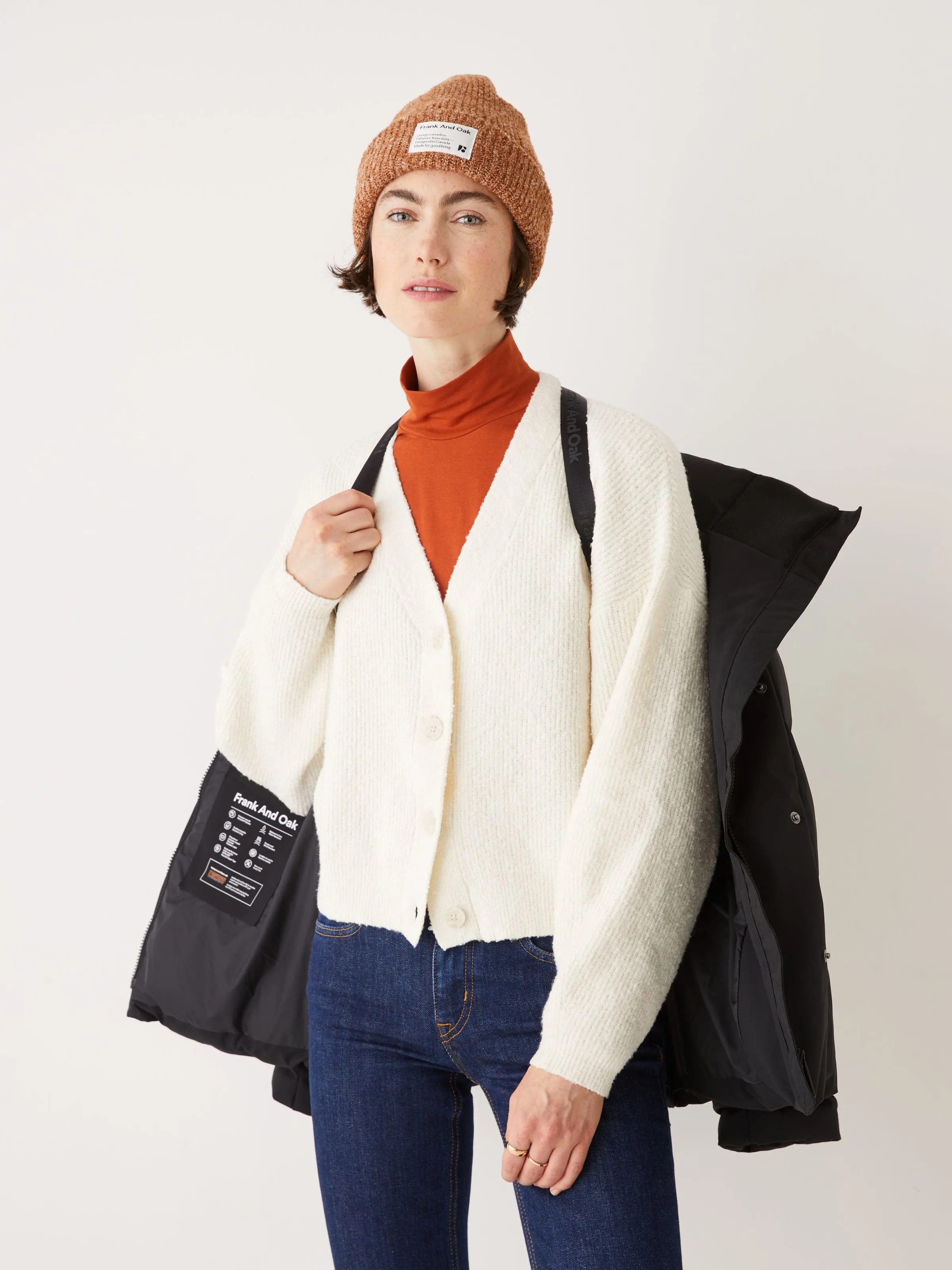 The Lykke Puffer Coat in Black