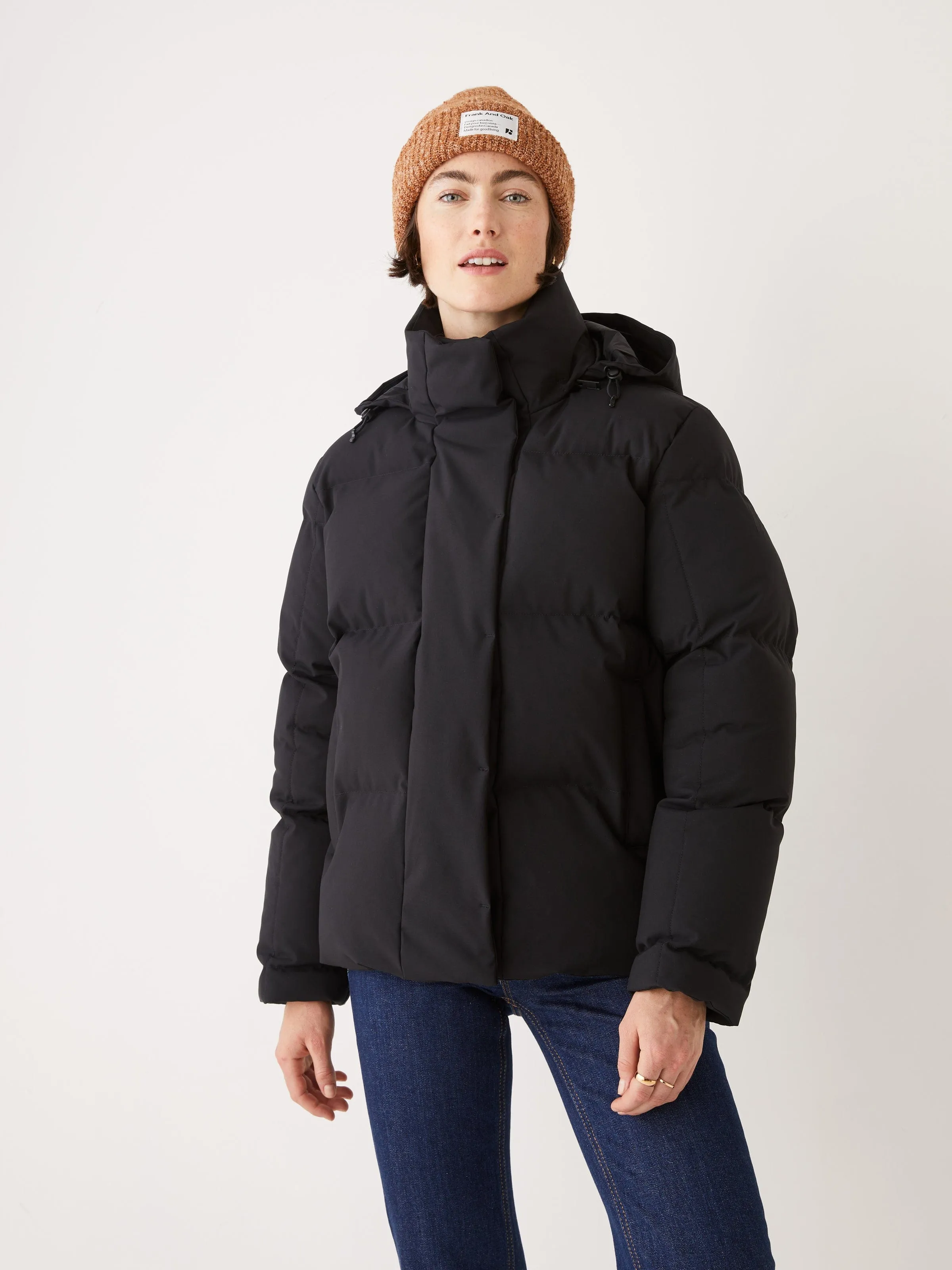 The Lykke Puffer Coat in Black