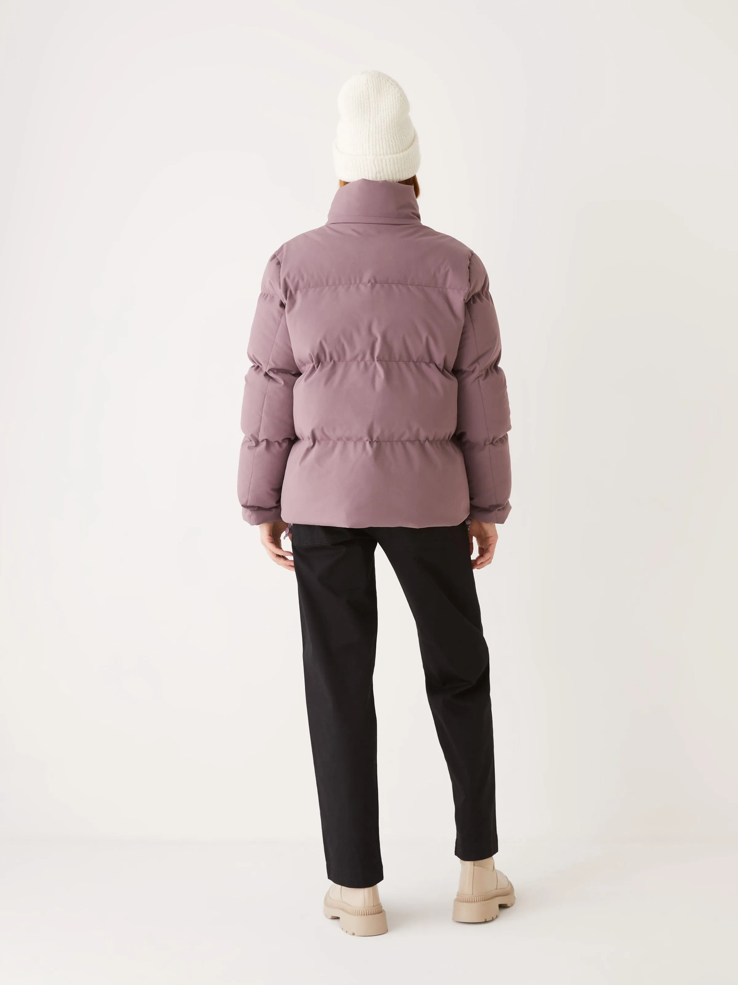 The Lykke Puffer Coat in Purple