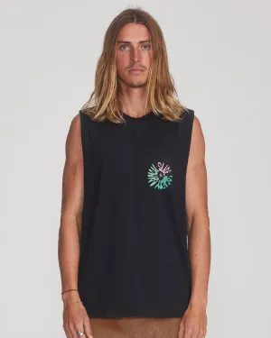 Timewarp Muscle Tee - Black