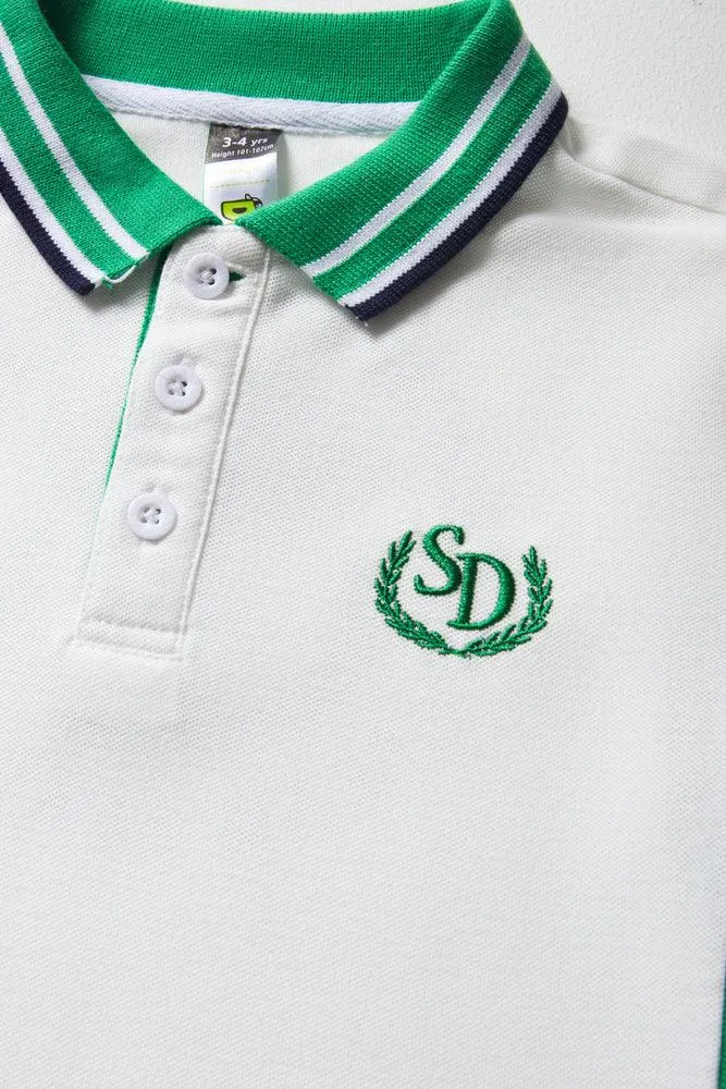 Tipped Inset Golfer Green White