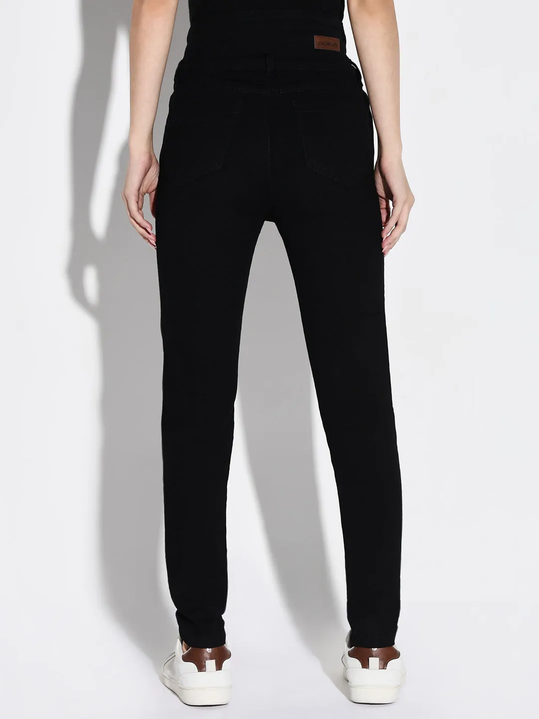 Women Black High-Rise Comfort Slim Fit Stretchable Jeans