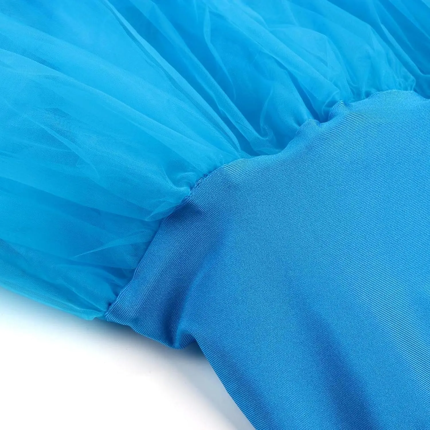 Women's Petticoat Skirt Underskirts for Cosplay Pleated Tulle Petticoat Tutu Tulle Midi Knee Length Skirt Dress
