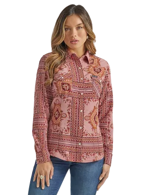 Wrangler Women's Retro Lightweight Western Snap Shirt