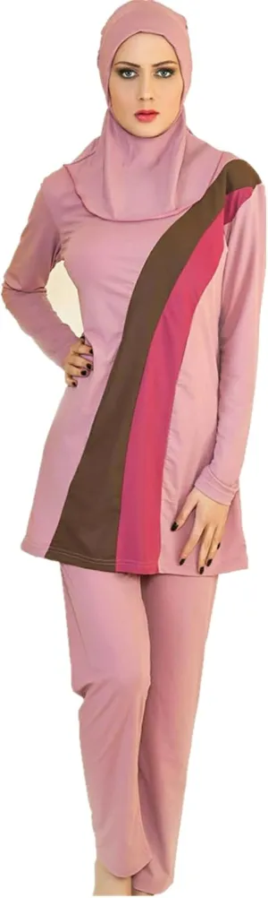 YEESAM Muslim Swimsuits for Women, Long Sleeve Islamic Burkini Modest Swimwear