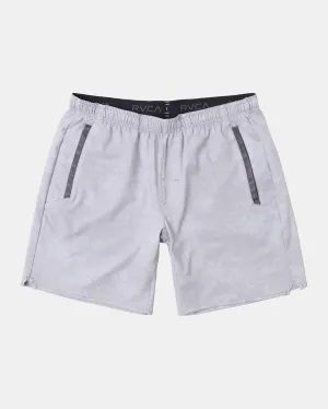 Yogger Stretch Elastic Waist Shorts 17" - Digi Camo Light Grey